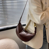 Casual Women Shoulder Bags Female Crossbody Bags Retro Pu Leather Underarm Bags