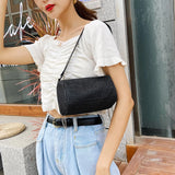Glittering Chain Shoulder Bag Women Crossbody Messenger Handbags