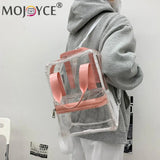 Transparent PVC Women's Backpack All-match Outdoor Waterproof Portable Travel