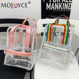 Transparent PVC Women's Backpack All-match Outdoor Waterproof Portable Travel