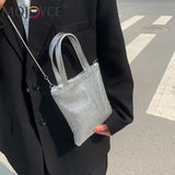 Rhinestone Pattern Crossbody Shoulder Bag Phone Clutch Purse