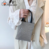 Rhinestone Pattern Chain Shoulder Crossbody Bag
