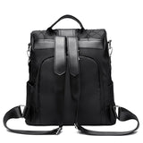 Casual Anti-theft Women's Backpack PU Oxford Shoulder Bags For Teenagers Girl