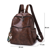 PU Leather Backpack for Girls Small Backpacks Mochila