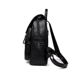 Casual Leather Women's Backpack School Bag for Girls