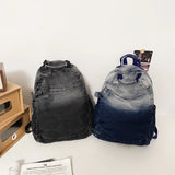 Casual Backpack Women Denim Travel Bag Vintage High Capacity Women's Backpack