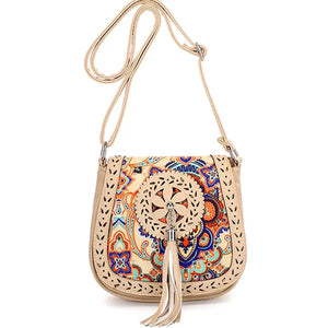 Vintage Ethnic Style Shoulder Bag for Women Girls