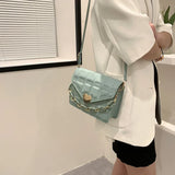 Women's Chain Shoulder Messenger Bag Portable Small Square Bag