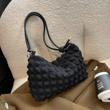 Casual Solid Rhombus Shoulder Bag for Women