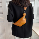 Women Chest Bag Zipper Banana Waist Bag Fanny Pack