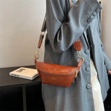 Women Chest Bag Zipper Banana Waist Bag Fanny Pack
