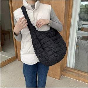 Casual Big Capacity Shoulder Bags Women Handbag Space Cotton Nylon Crossbody Bag