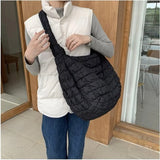 Casual Big Capacity Shoulder Bags Women Handbag Space Cotton Nylon Crossbody Bag