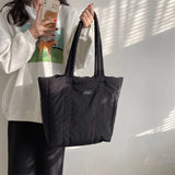 Winter Canvas Women's Big Tote Bag High-capacity Shoulder Side Bags
