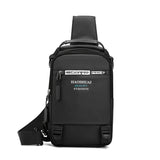 Men's Casual Multifunction Crossbody Bag USB Backpack