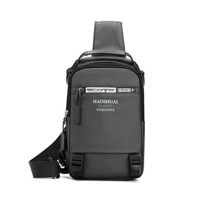 Men's Casual Multifunction Crossbody Bag USB Backpack