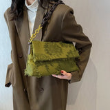 Tassel Canvas Crossbody Bag for Women