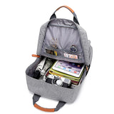 Casual Business Men Laptop Backpack Waterproof Gray