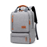 Casual Business Men Laptop Backpack Waterproof Gray