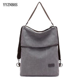 Canvas Backpack Girl Multifunctional Travel Women Shoulder Bag Ladies Mochila
