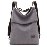 Canvas Backpack Girl Multifunctional Travel Women Shoulder Bag Ladies Mochila