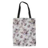 Canvas Beach Bag Rose Flower Print Shoulder Handbag Travel Tote Grocery Bag