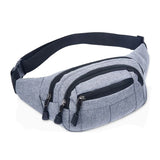 Canvas Fanny Pack Waist Bag for Men Women Travel Belt Pouch Phone Bag