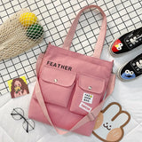 Casual Canvas Handbag Women's Messenger Shoulder Bag Large-capacity