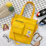 Casual Canvas Handbag Women's Messenger Shoulder Bag Large-capacity