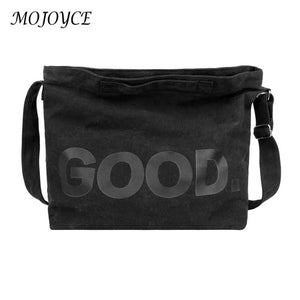 Casual Canvas Ladies Handbags Large Capacity Letter Printed Crossbody Bags Soft
