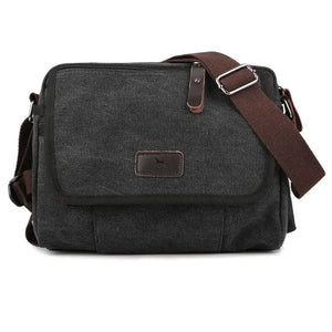 Canvas Men Small Shoulder Bag Vintage Satchel Retro Crossbody Sling