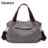 Casual Canvas Shoulder Bags Vintage Crossbody Messenger Bags Female Tote Bag