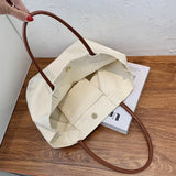 Canvas Shoulder Bags Women Daily All-match Student Large Capacity Handbags