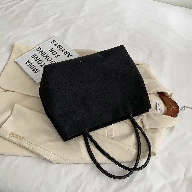 Canvas Shoulder Bags Women Daily All-match Student Large Capacity Handbags