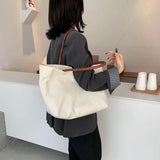 Canvas Shoulder Bags Women Daily All-match Student Large Capacity Handbags