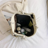 Casual Canvas Shoulder Messenger Bags for Women Large Capacity Travel Handbags