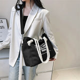 Casual Canvas Shoulder Messenger Bags for Women Large Capacity Travel Handbags