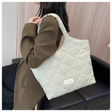 Casual Canvas Shoulder Tote Bags For Women Solid Large Capacity Handbag