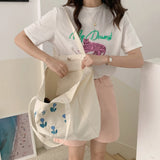 Casual Canvas Shoulder Bags for Women Matching Women's Bag Large Capacity