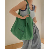 Casual Canvas Summer Women Bag Tote All-match Large-capacity Reusable