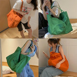 Casual Canvas Summer Women Bag Tote All-match Large-capacity Reusable