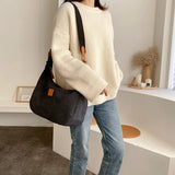 Casual Canvas Tote Bag Women Shoulder Crossbody Bags Female Handbags Purses