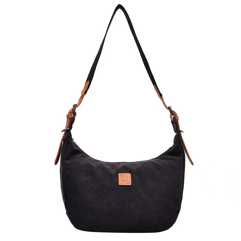 Casual Canvas Tote Bag Women Shoulder Crossbody Bags Female Handbags Purses