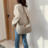 Casual Canvas Tote Bag Women Shoulder Crossbody Bags Female Handbags Purses