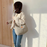 Casual Canvas Tote Bag Women Shoulder Crossbody Bags Female Handbags Purses