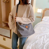 Casual Canvas Tote Bag Women Shoulder Crossbody Bags Female Handbags Purses