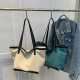 Casual Canvas Tote Bags For Women Large Capacity Shoulder Bag Big Handbags