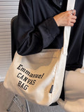 Canvas Tote Bags Women Large Shopper Shoulder Crossbody Handbags
