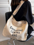 Canvas Tote Bags Women Large Shopper Shoulder Crossbody Handbags