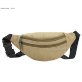 Canvas Waist Bag Convenient Belt Fanny Pack Mobile Phone Bag
